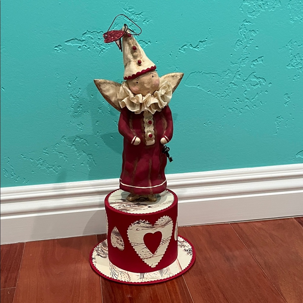 Bethany Lowe Red Valentine Angel Decorative Box